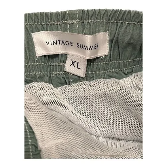 Vintage Summer Men's Swim Shorts Sage Green Size XL - Picture 7 of 8